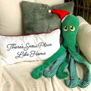 Green Octopus  Christmas Plush Toy